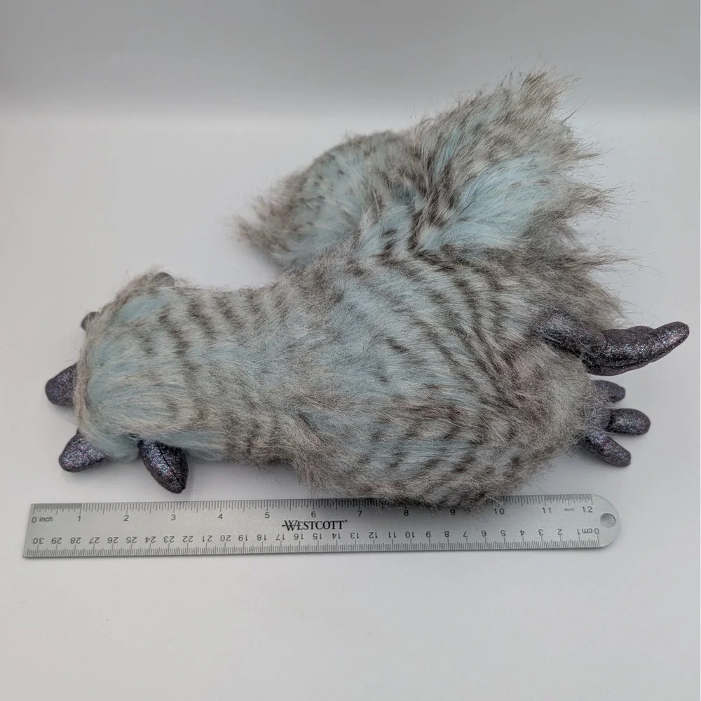 Jellycat Priscilla Chicken Plush Blue Grey Striped Retired Sparkle Bird 10 Inch